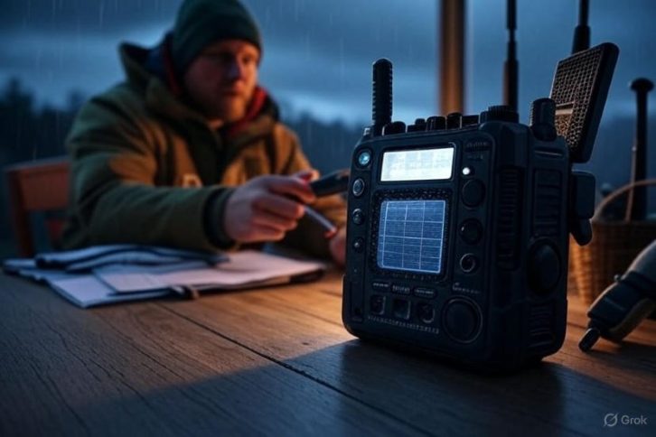 Emergency Radio with Solar and Hand Crank